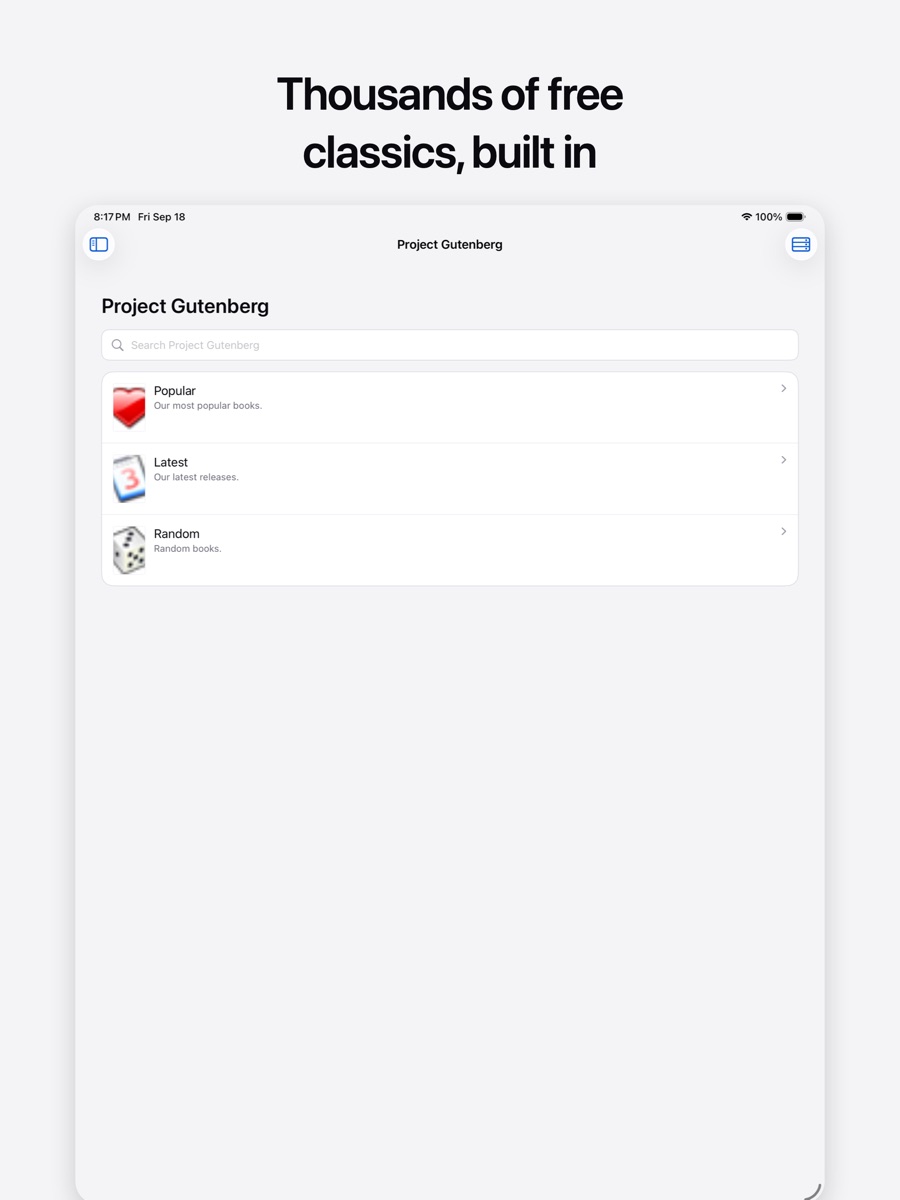 Searching Project Gutenberg from inside FinnBook.